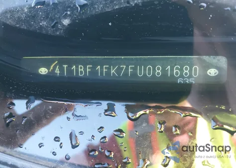 2015 Toyota Camry Se из США, поврежденный, VIN 4T1BF1FK7FU081680